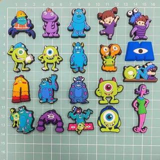 20 ชิ้น/เซ็ตรองเท้า Charm MEIDJ ตัวติดรองเท้า Pvc ตัวการ์ตูน สำหรับตกแต่ง MEIDJ Diy รองเท้าหัวโต ติดง่าย น่ารัก