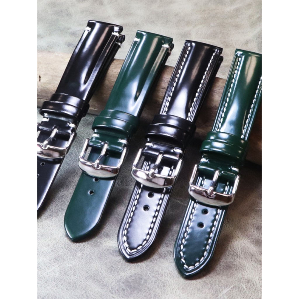 Comparable to Corridor Butt Leather Quick Release Handmade Patent Leather 18mm19mm20mm21mm22mm Cowhi