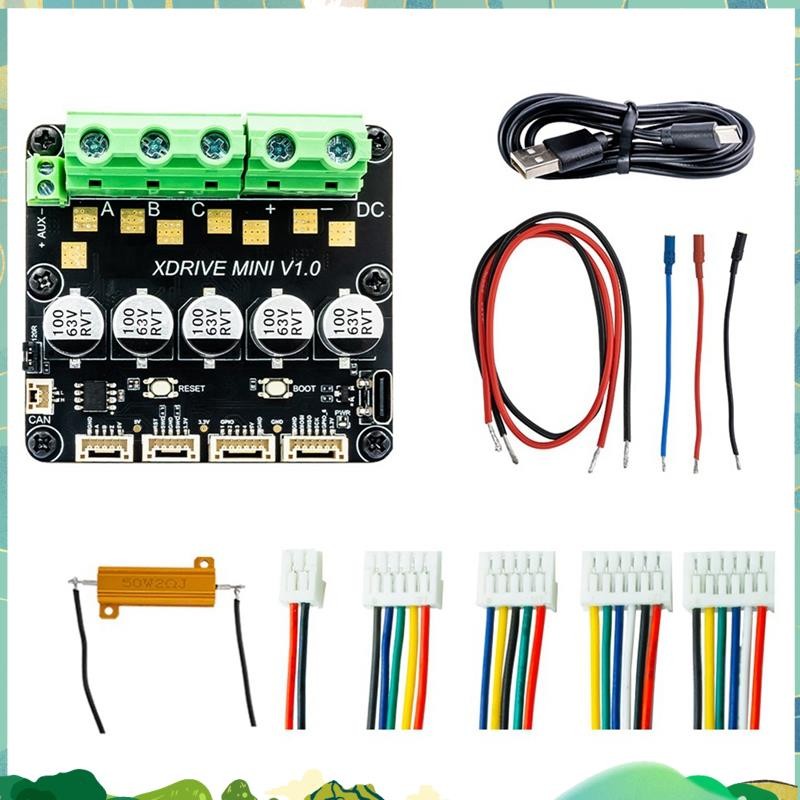 XDrive MINI ตัวควบคุมเซอร์โวมอเตอร์แบบไม่มีแปรงที่แม่นยําสูง อ้างอิงจาก ODrive3.6 พร้อม AS5047P บนบอ