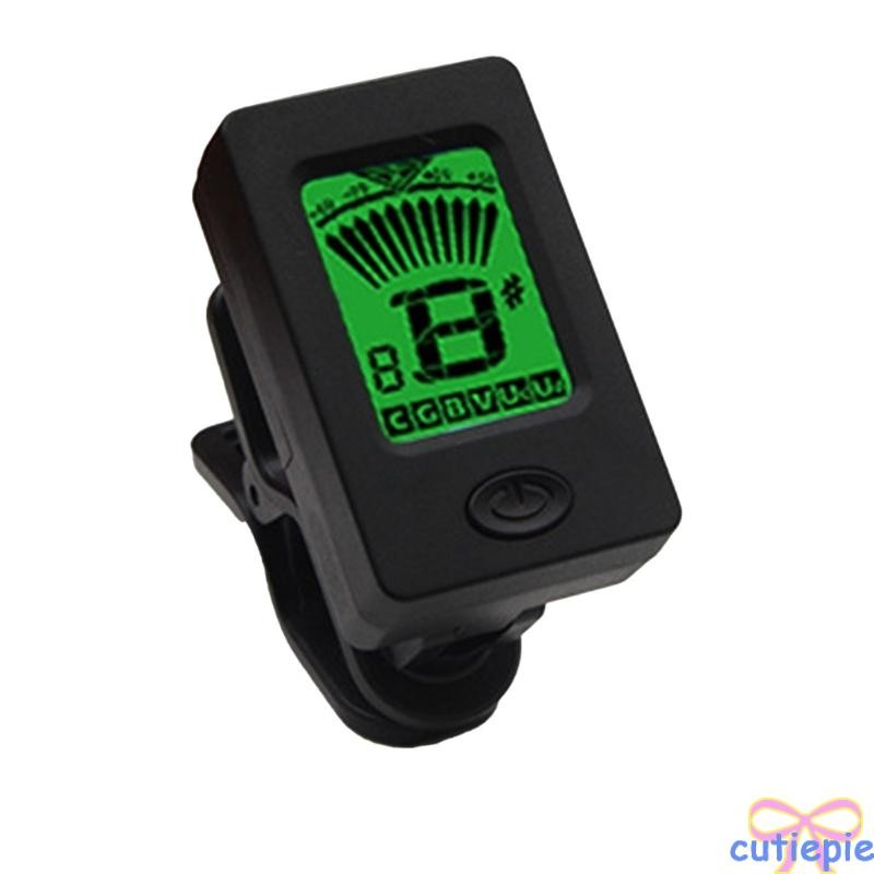 Rotatable Guitar Tuner, Clip on Tuner, Digital Electric Tuner with LCD Display