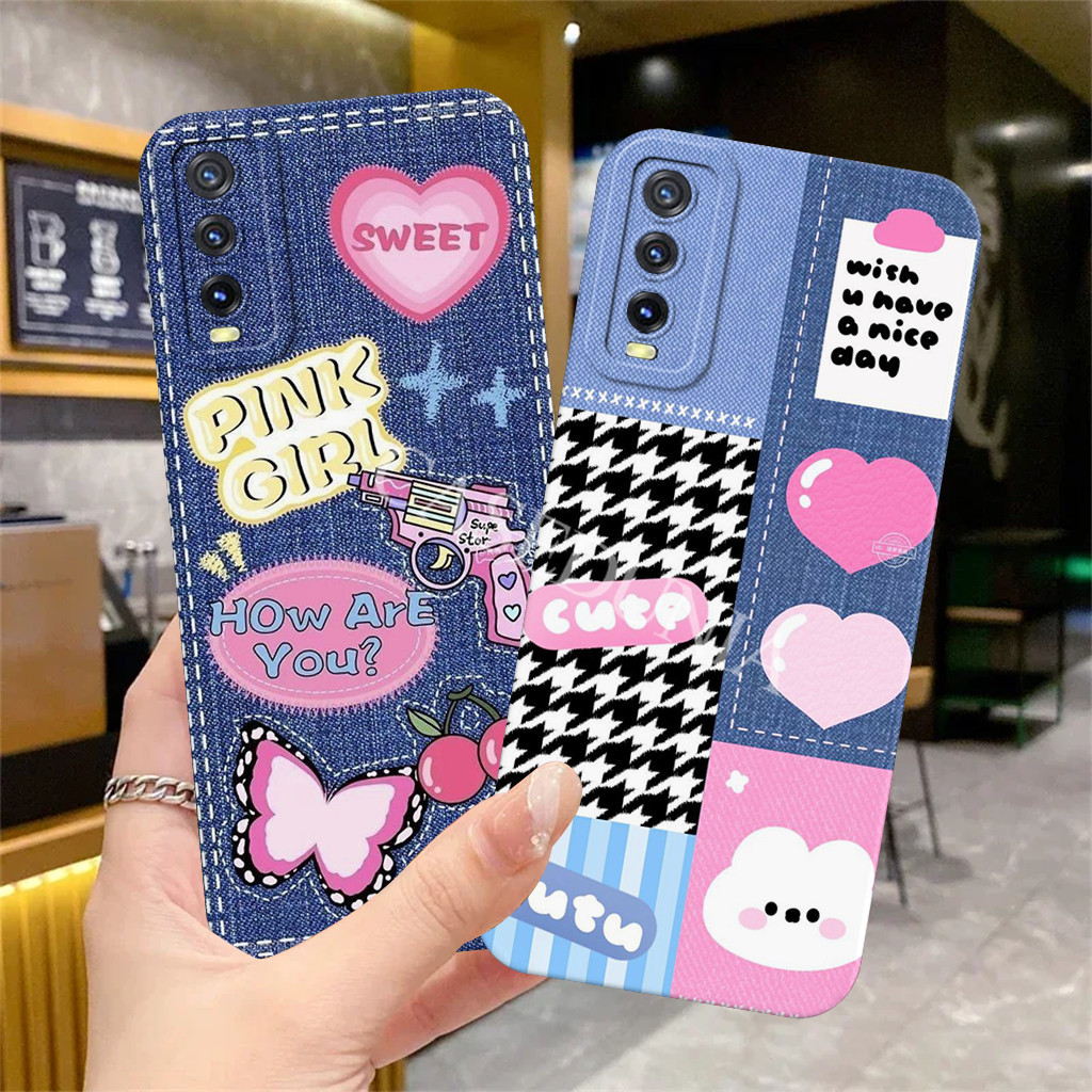 Vivo Y20 Y12s Y20s Cassing - R4jut Motif - Softcase - Bumper - Prokamera - เคสเด็กผู้หญิง - ตัวป้องก