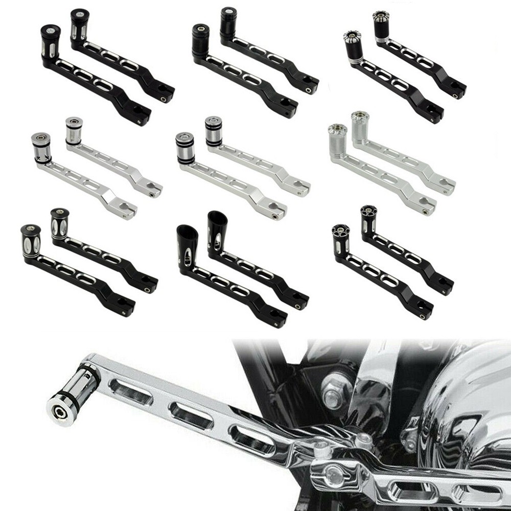 รถจักรยานยนต์ด้านหน้าด้านหลัง Heel Toe Gear Shifter Lever Peg สําหรับ Harley Touring Electra Road Street Tri Glide Road King Softail Fatboy 88-up