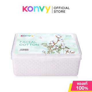 Konvy Facial Cotton 150pcs คอนวี่ สำลีแผ่นบาง เพื่อผิวหน้าโดยเฉพาะ.