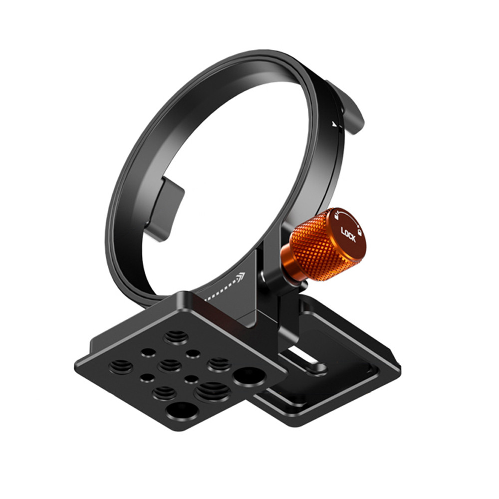 VRIG 65.6 มม.หมุนได้ขาตั้งกล้องแหวนเลนส์คอเท้าแผ่น Quick Release 1/4in & 3/8in รูเกลียวเข้ากันได้กับ