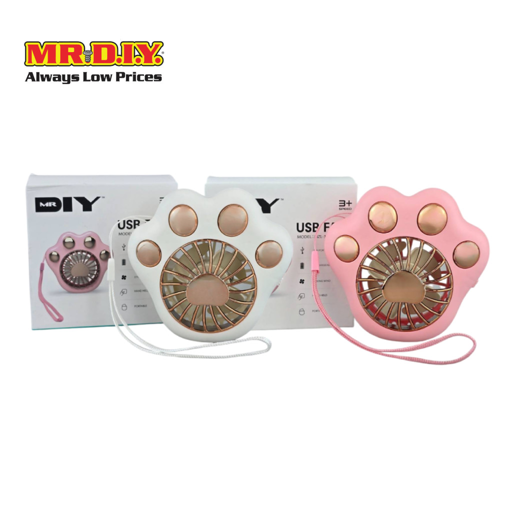 MR.D.I.Y พัดลมมือถือ USB ทรงอุ้งเท้าแมว แบบชาร์จได้ รุ่น MZL-35A
