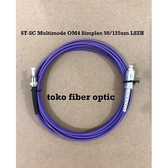 Patchcord FiberOptic SC ST/ST SC simplex Multimode OM4 50/125um 3 เมตร