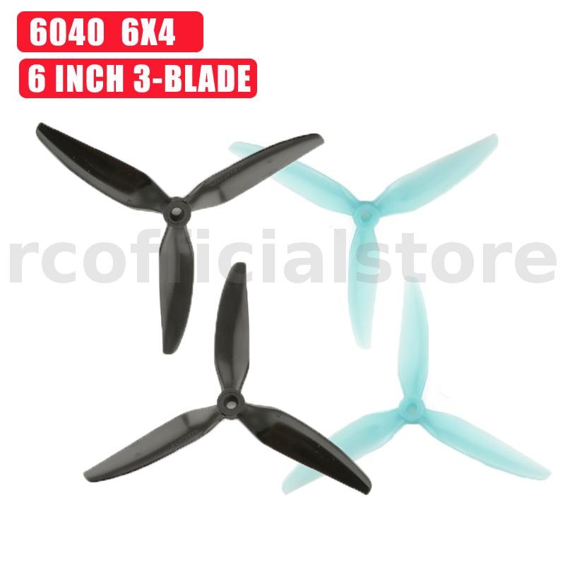 2 คู่ HQProp DP6X4X3V1S Durable0 6040 6x4 6 นิ้ว 3 ใบพัดใบพัดสําหรับ RC Drone FPV Racing