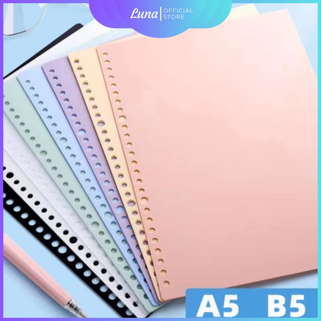 Pastel Index Divider A5 B5 Morandi Pastel Art Divider สีพาสเทล Binder Divider Suning Mall