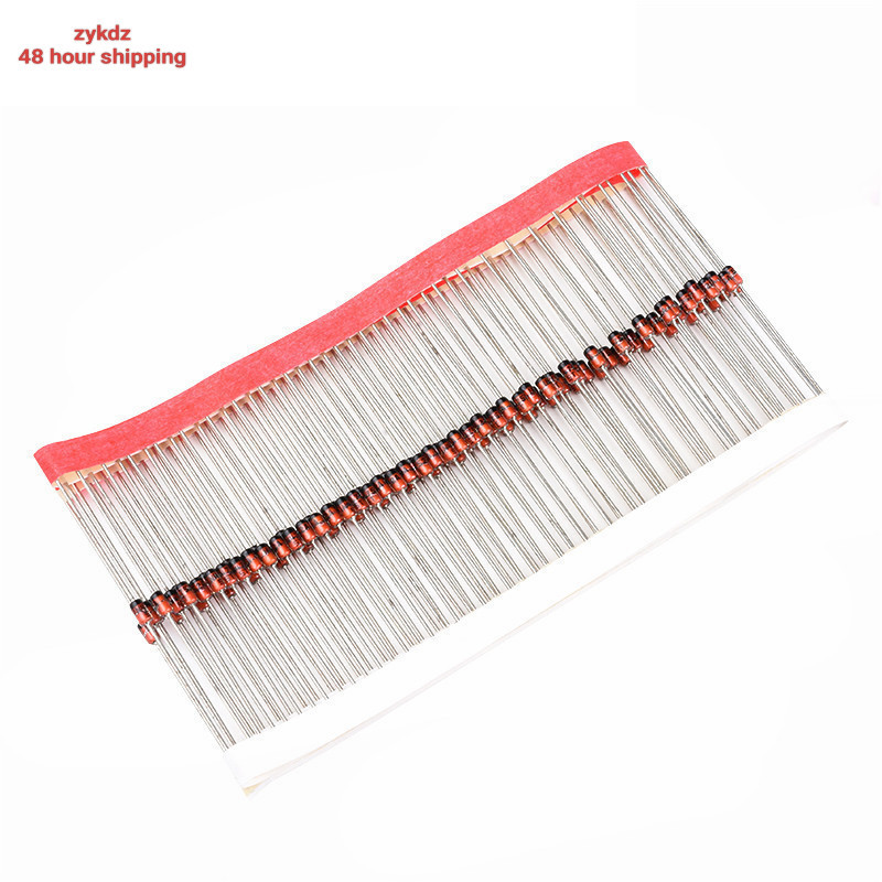 ใหม่งานแต่งงาน 100pcs 1W Zener ไดโอด DO-35 1N4728A 3V3 1N4727A 3V0 1N4733A 5V1 1N4732A 4V7 1N4731A 4