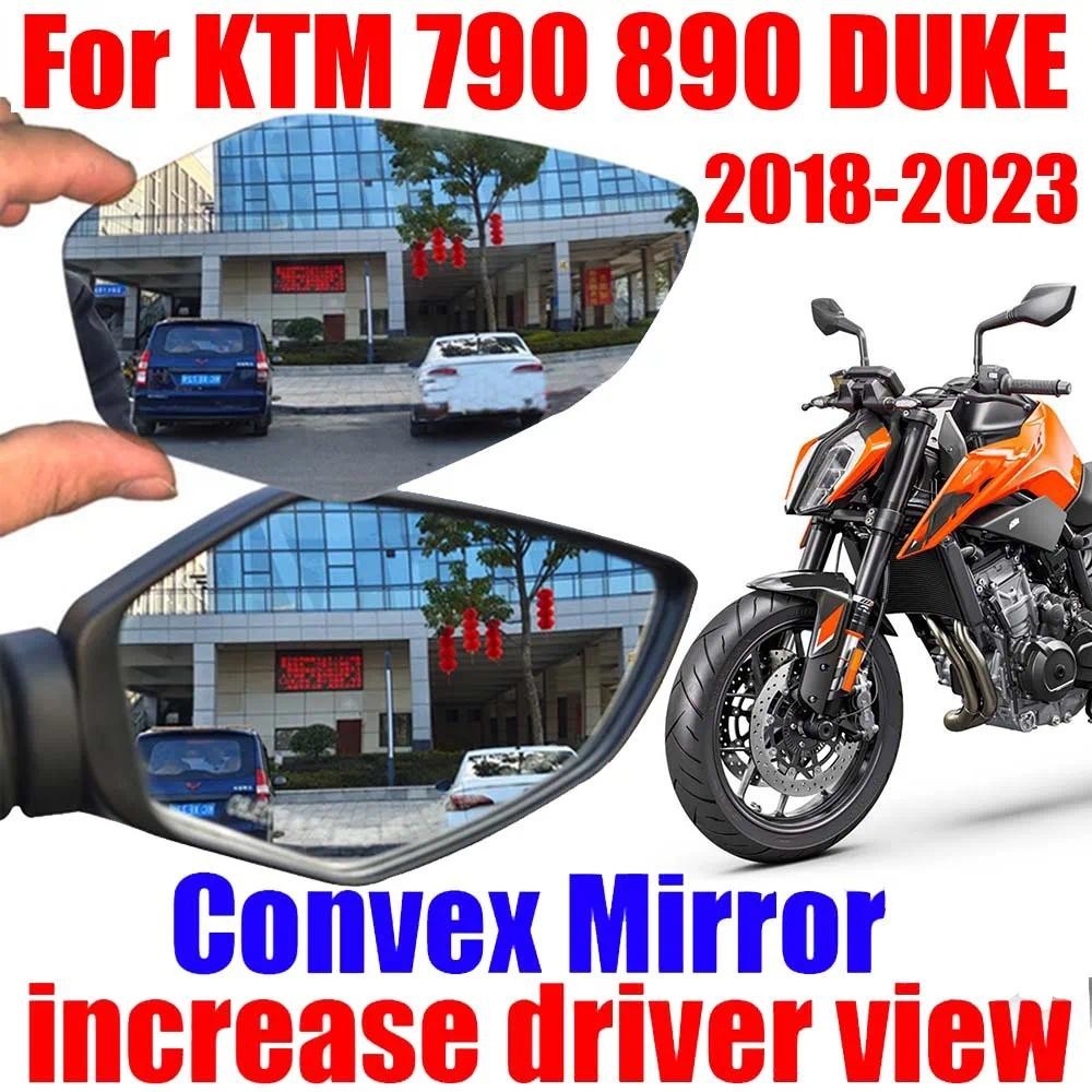 สําหรับ KTM DUKE 790 890 DUKE 790DUKE 890DUKE DUKE790 อุปกรณ์เสริมกระจกนูนเพิ่มกระจกมองหลังด้านข้างก
