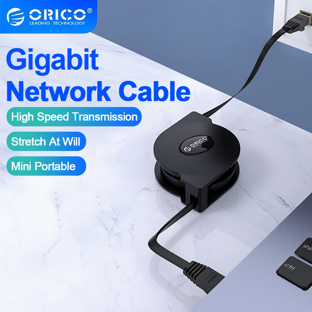 ORICO Gigabit Network Cable Portable Retractable Ethernet LAN Internet Network Cable for Laptop Rout