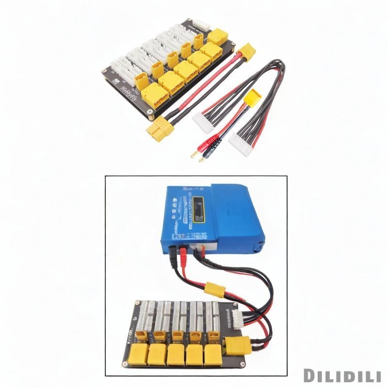 [Dilidili] แท่นชาร์จแบบขนาน Q6 แบตเตอรี่ Lipo 2-6S B6AC อะแดปเตอร์ Isdt Hota Imax B6 Charger Balance