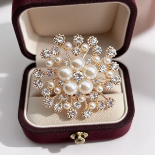 เข็มกลัดเกล็ดหิมะประดับเพชรที่หรูหราและสง่างามอุปกรณ์เสริมเส…