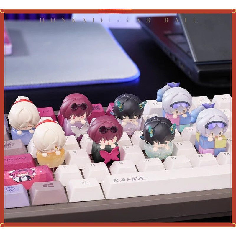 MiHoYo ผลกระทบ Honkai: Star Rail First Edition Keycaps miHoYo Jing Yuan Kafka Silver Wolf