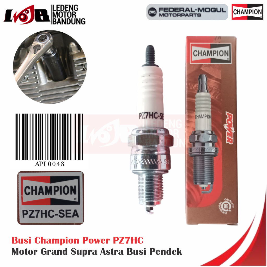 Champion Power PZ7HC หัวเทียนสําหรับ Honda Astraa Grand Prima Star, Federal Mogul รถจักรยานยนต์อัตโน