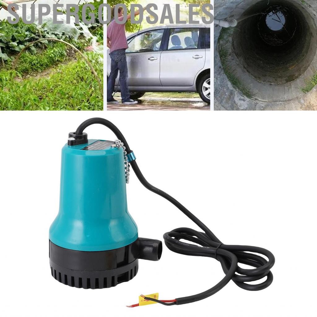 Supergoodsales Bilge Pump 45W 70LPMIN อัตราการไหล 1 นิ้ว 4M LIFT Boat Electric Submersible Multi -Po