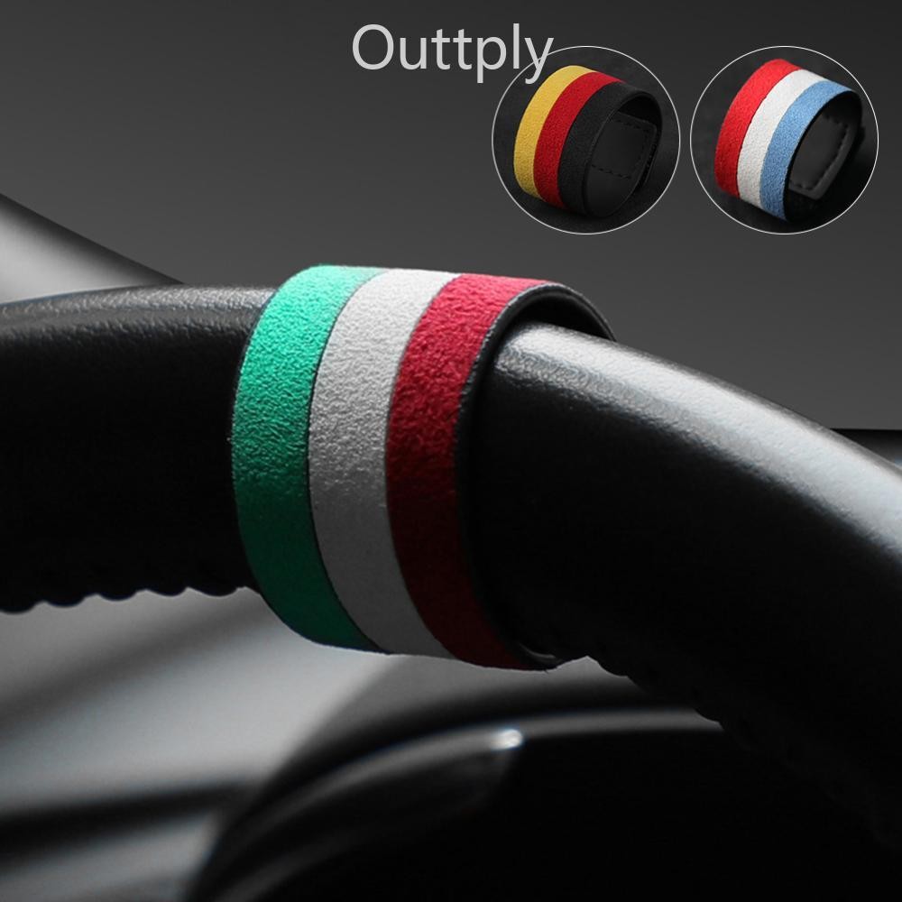 Outtply Universal DIY Alcantara รถพวงมาลัย Racing Grills Grille Strip Trim สําหรับ BMW E46 F30 F20 G