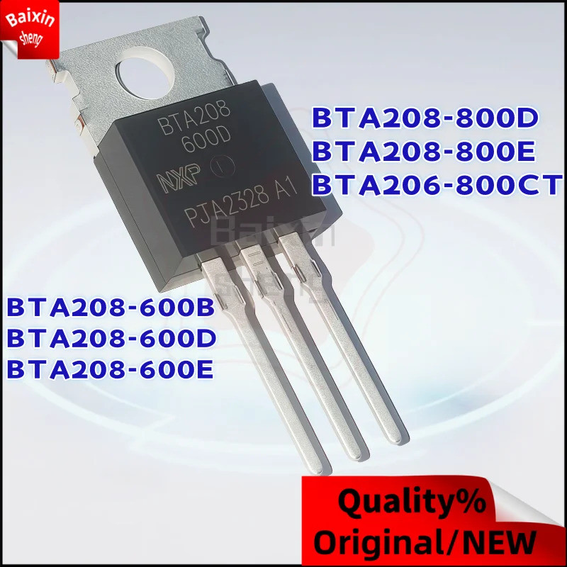 1-5PCS BTA206 BTA206-800CT BTA208 BTA208-800E BTA208-800D BTA208-600E BTA208-600B BTA208-600D TO-220