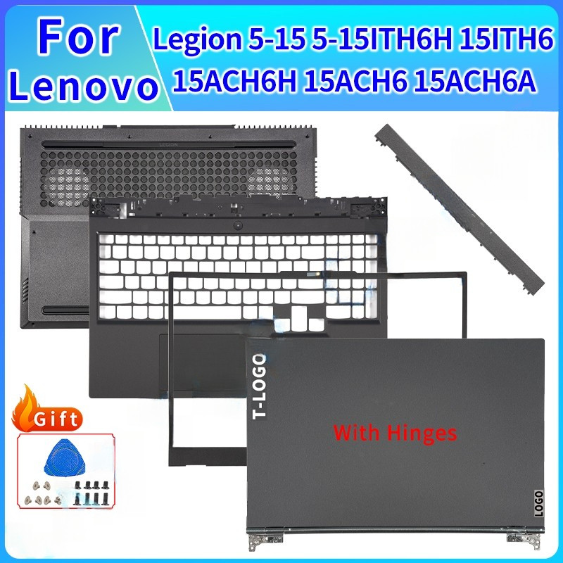 สําหรับLenovo Legionใหม่ 5-15 5-15ITH6H 15ITH6 15ACH6H 15ACH6 15ACH6AปกหลังBezel Palmrestด้านล่างY70