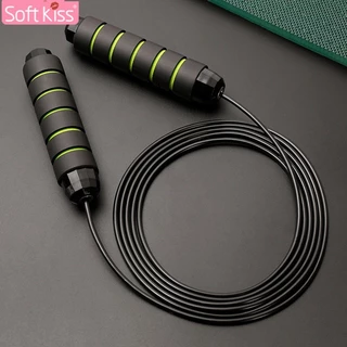 Softkiss เชือกกระโดด ที่กระโดดเชือก Rope Skipping สำหรับออกกำลังกาย ปรับสายความยาวได้ ด้ามจับนุ่ม อุปกรณ์ออกกำลังกาย