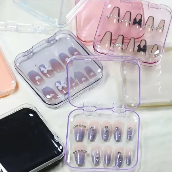 COZII กล่องใสขอบมน บรรจุภัณฑ์เล็บพลาสติกพกพา thumbnail 5