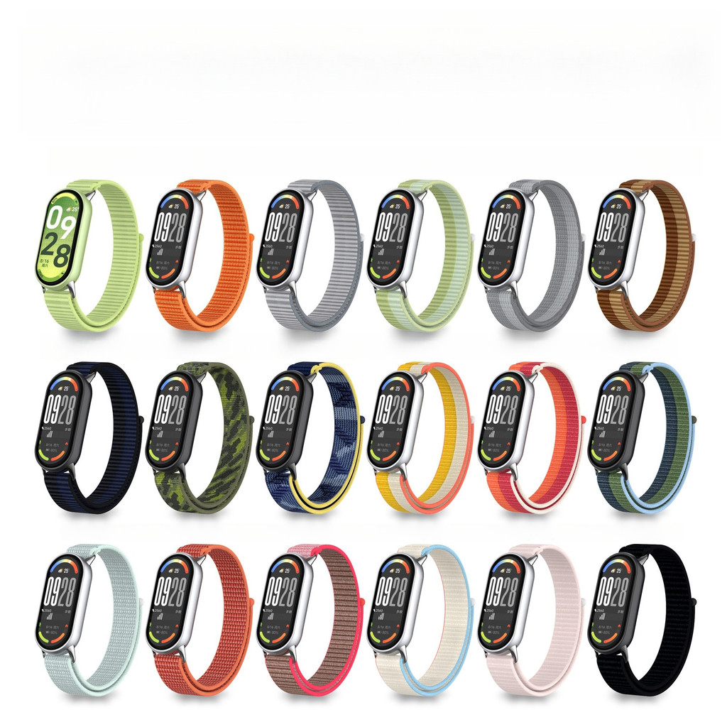 อุปกรณ์เสริมทดแทนสายรัดไนลอนสําหรับ Mi Band 10 Band10 สายรัดสายนาฬิกาอัจฉริยะ