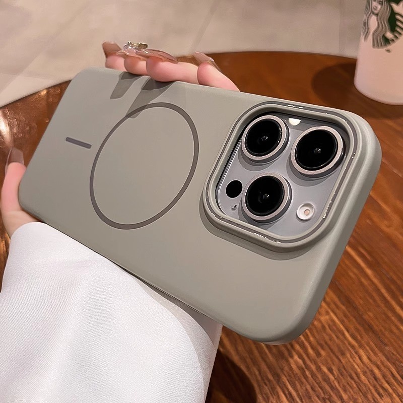 สําหรับ Samsung Galaxy A05 A05S A04 A04S A12 A13 A14 A32 A33 A52 A52S A53 เคสโทรศัพท์แม่เหล็กเคลือบด้านบางพิเศษกันกระแทกปกแข็งซิลิโคน