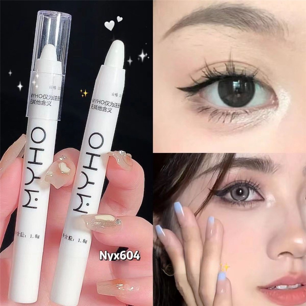 MYHO Highlight With Flash Pearl Silkworm Pen Flash Eye Shadow Pen Glitter ปากกาไฮไลท์กันน้ำและกันเหงื่อติดทนนาน