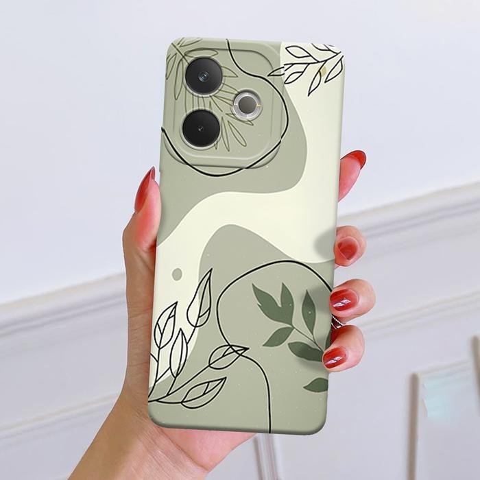 HP Softcase 0PP0 A5 PRO 2025 - ORORA - Softcase Silkon Pro Camera - ยืดหยุ่น - เคสดอกไม้ - ตัวป้องกั