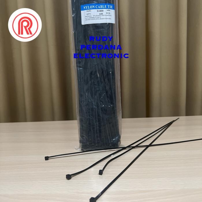 สายไนลอน ZL99 TIE 5x400MM 5 x 400 MM 40 CM - สีดํา