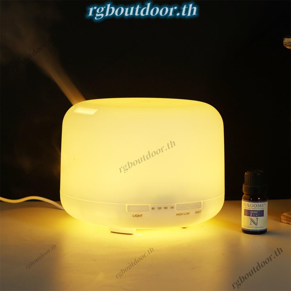 500ml Quiet Aroma Diffuser 7 สีเครื่องฟอกอากาศ Oil Diffuser พร้อมรีโมทคอนโทรลและTimer Ultrasonic Aro