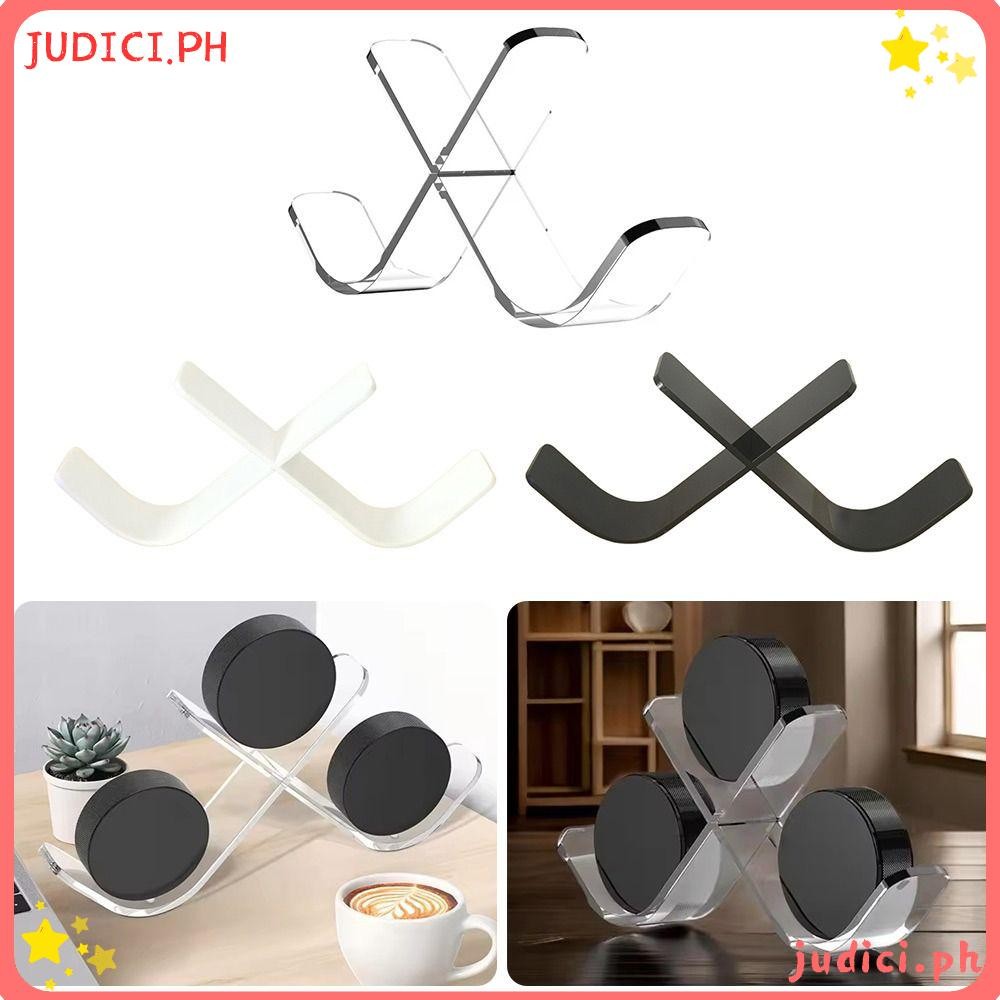 JUDICI Hockey Puck Display, อะคริลิค Triple Ice Hockey Puck ขาตั้งจอแสดงผล,ตกแต่งกีฬาตกแต่งโปร่งใสตก