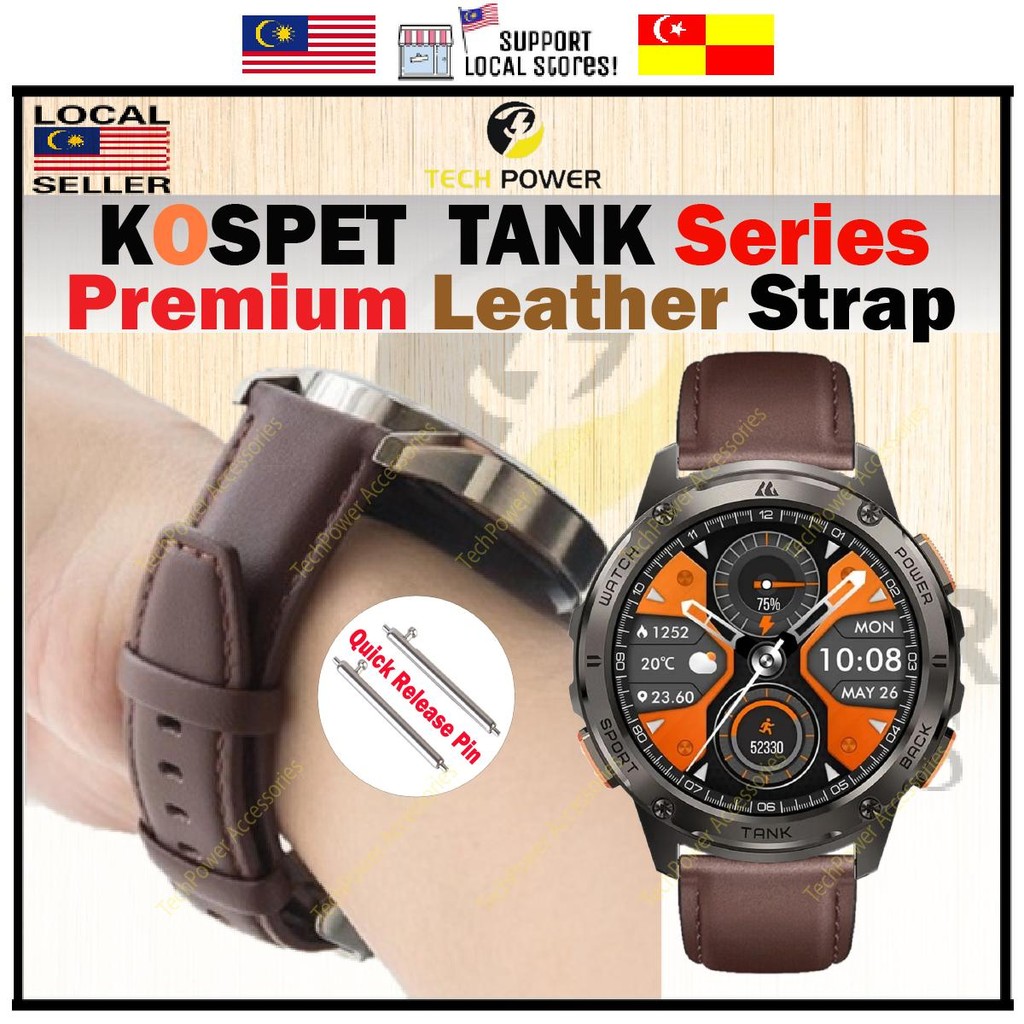 KOSPET TANK T4/ T3/ T3 Ultra/Ultra 2/ถังT2/ถังM4/ M3/ M2 ,22 มม.สายหนังสําหรับKOSPET TANK