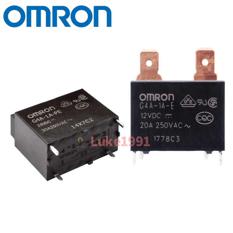 Omron Power Relay G4A-1A-E-12VDC/5VDC/24VD G4A-1A-PE-12VDC/24VDC G4A-1A-PE-CF-12VDC เครื่องทําน้ําอุ