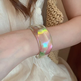 สร้อยข้อมืออะคริลิสไตล์แฟนตาซีสำหรับผู้หญิง ดีไซน์อเนกประสงค์ตกแต่งมือแบบใหม่