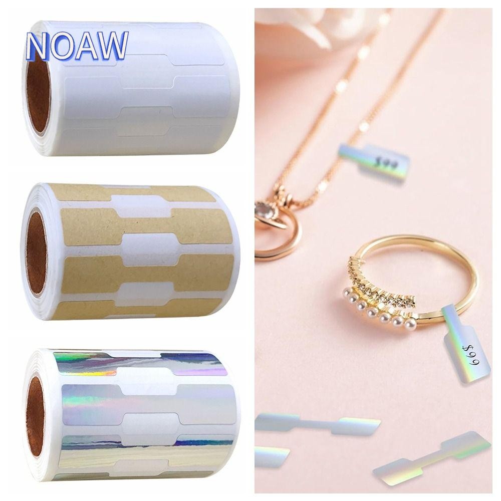 โน้ม‌ 500ชิ้นป้ายราคาเครื่องประดับ,หลากสีกระดาษคราฟท์สร้อยคอแหวนป้ายราคา,ตกแต่งเปล่าแสดงเครื่องมือสติกเกอร์ติดด้วยตนเอง