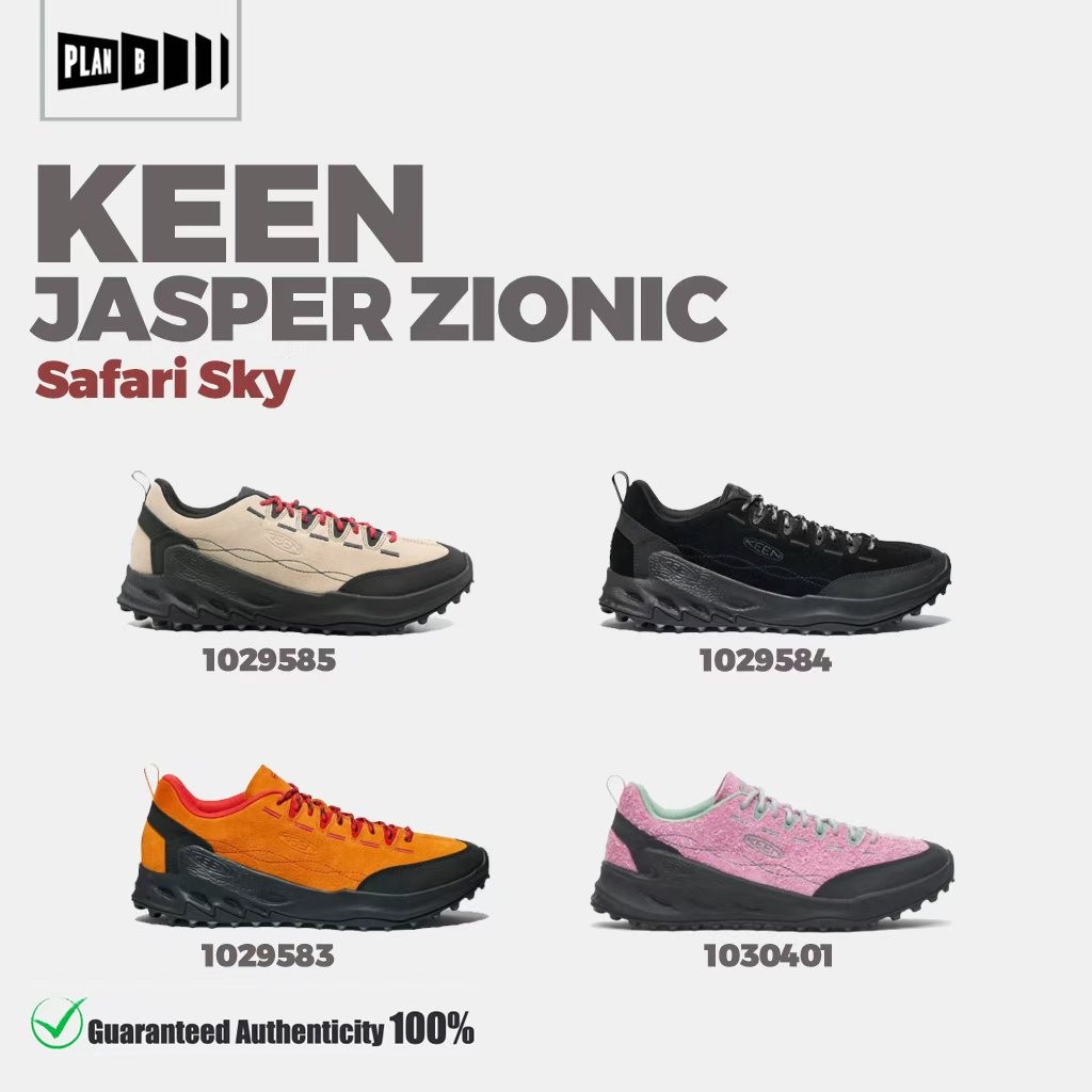 ⭐รองเท้า KEEN JASPER ZIONIC Safari Sky-Black-Orange [ของเเท้ 100%] KEEN Unisex รองเท้าเดินป่า พรีออเดอร์🇰🇷