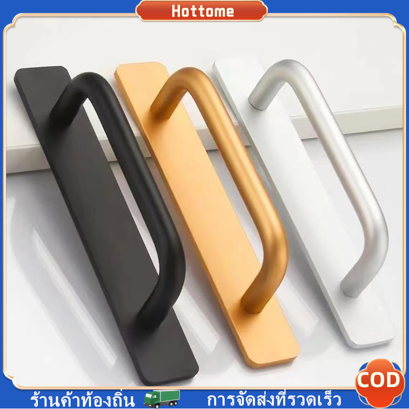 【Hottome】 ประตูบานเลื่อนแบบไม่มีมือจับเจาะ ประตูแบบติดพื้นผิว หน้าต่างอลูมิเนียมอัลลอยด์