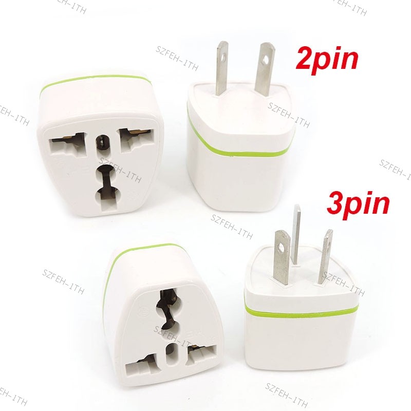 Universal EU US UK ถึง 2pin 3Pin AU Power wall charger อะแดปเตอร์แปลงนิวซีแลนด์ออสเตรเลีย Travel Plu