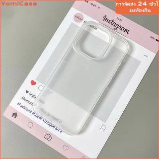 สครับเคสโปร่งใสสำหรับไอโฟน11 12 13 14plus 15PRO 16promax กรณีโทรศัพท์มือถือ ป้องกันการชนกัน6/7/8PLUS X/XR/XS PROMAX