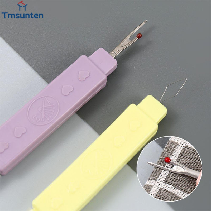 Tm ที่สนเข็ม 2in1 ที่เลาะผ้า/อุปกรณ์สนเข็ม 2อิน1 ที่เกี่ยวด้าย(ราคาต่อ1ชิ้น/คละสี) - รูปที่ 2