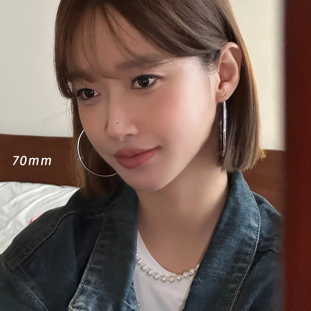 [แถมฟรี กล่อง+ถุง] LANNA ADORN ต่างหูห่วง มินิมอล S925 ก้านเงินแท้ กันแพ้ ทรงวงกลมวินเทจ มีหลายขนาด แฟชั่นเกาหลี