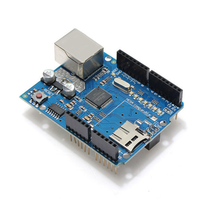 Ethernet Shield Module W5100 Micro SD Card Slot For Arduino UNO MEGA (V5)