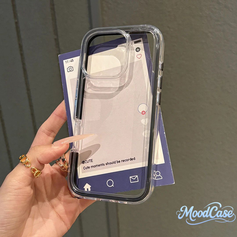 เคสไอโฟน 11 สำหรับ IPhone 12 14 15 13 16 Pro Max 16 15 14 Plus 15 16 14 13 12 Pro เคสกันกระแทกขอบสีพื้นเรียบง่าย 2 in 1 - รูปที่ 3