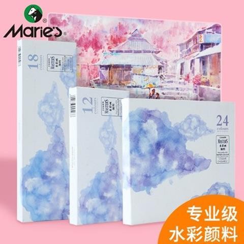 สีน้ําเม็ดสีสีน้ํา Marley Artist สีน้ําสีมือวาดผู้ใหญ่สีน้ําสี Liquid Tubular สีน้ําเดี่ยว 9Ml25.8.2