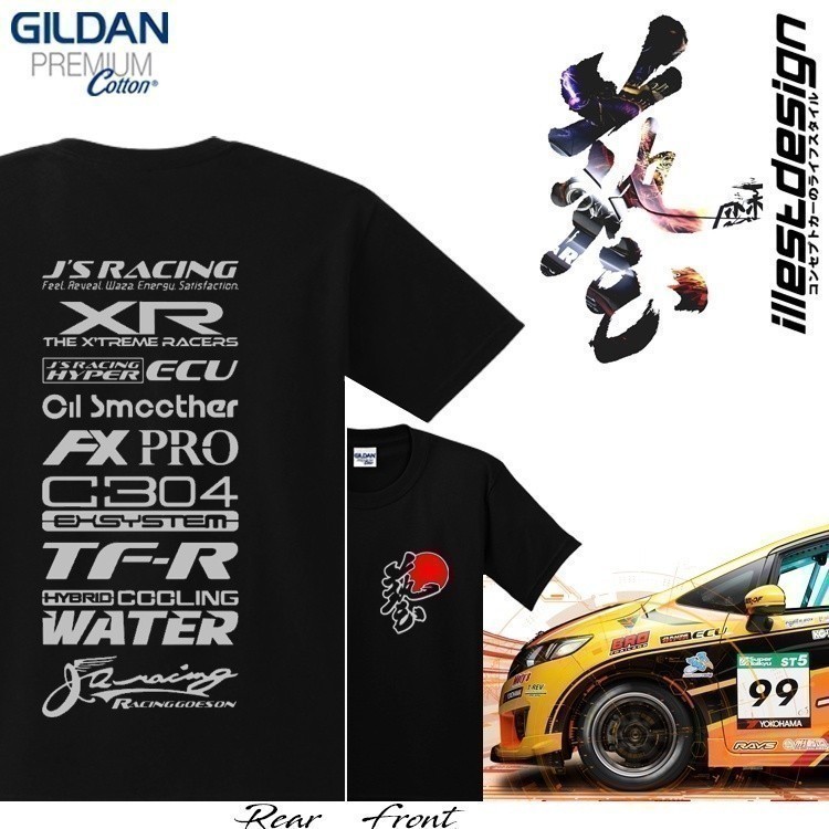 23 fashion 2025 Auto Tees : JS Racing JDM Design Tshirt CIVIC TYPE R FD2R FN2R FK2R FK8R EK9R ACCORD