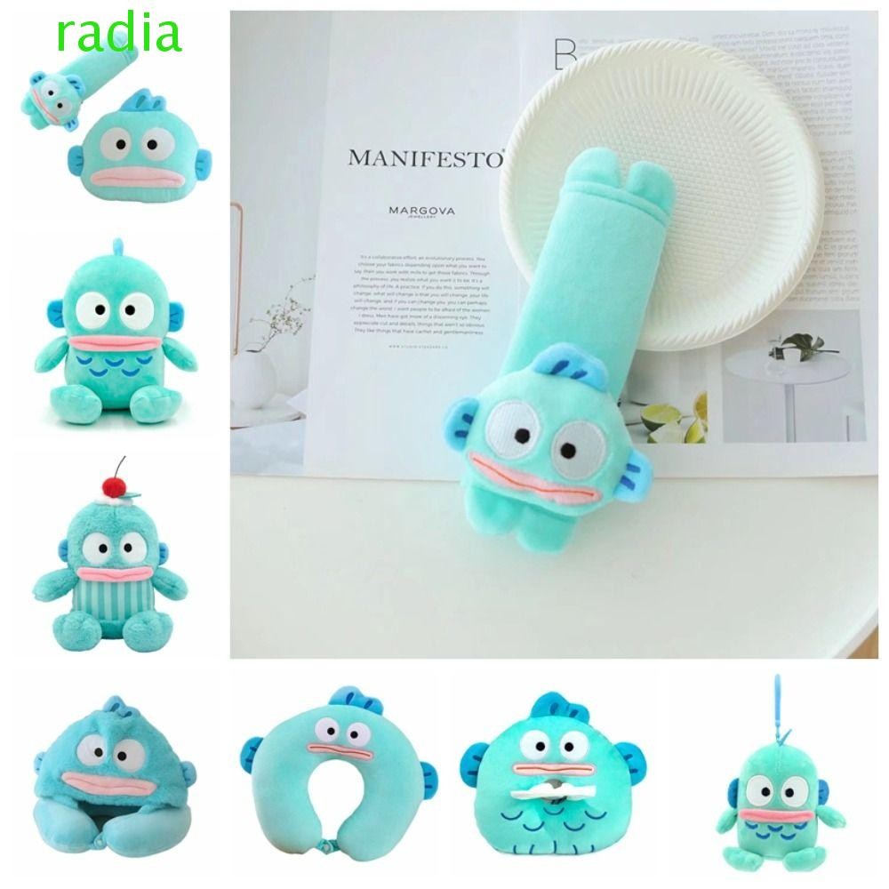 RADIANTZAP Joker ปลาตุ๊กตา Plush, Hooded Headrest หมอน Clownfish ของเล่นตุ๊กตา,ตกแต่งรถ Mermaid Safe