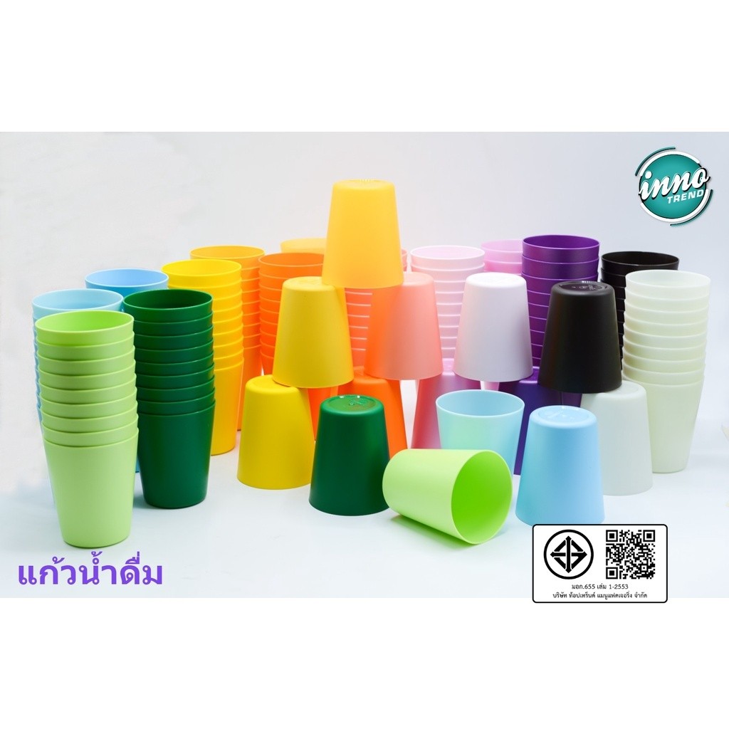 ⭐️⭐️⭐️S5 แก้วน้ำดื่ม แก้วน้ำพลาสติกหลากสี (1 แพ็ค= แก้ว 10 ใบ ตกใบละ 3 บาทเท่านั้น)