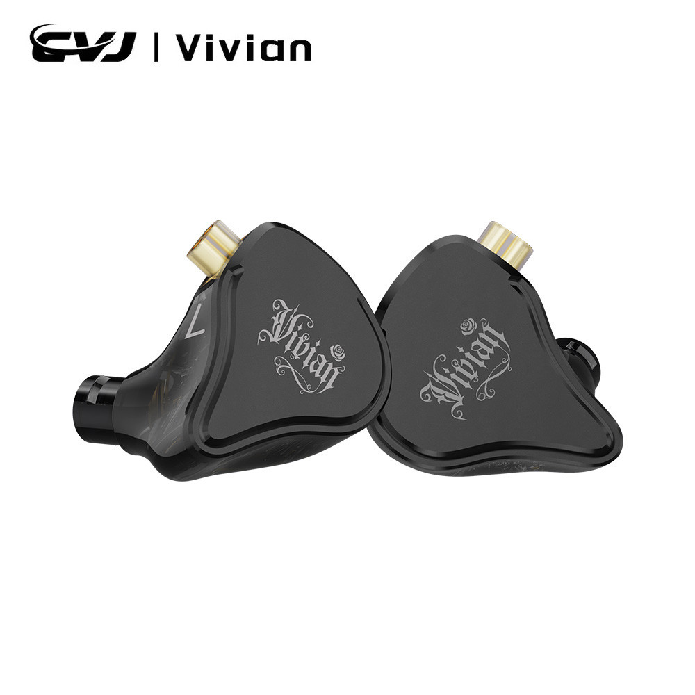 CVJ Vivian หูฟังชนิดใส่ในหู 10 มม.แบบไดนามิกเหมาะสําหรับเพลงและ Gaming 0.78 มม.ที่ถอดออกได้สาย HiFi 