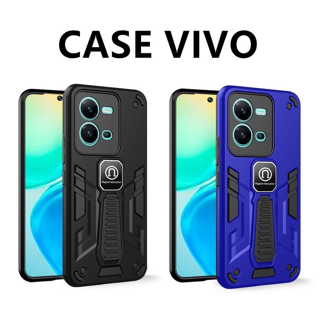 เคสแม่เหล็กหุ่นยนต์ Vivo V30E มีขาตั้ง กันกระแทก
